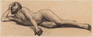 Homme nu étendu par terre
