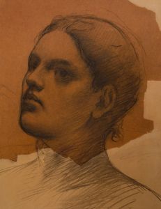 Portrait de femme de trois-quarts