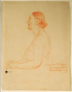 Anciana de perfil