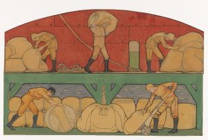 Ontwerp voor schildering in de beurs van Berlage; De Handel
