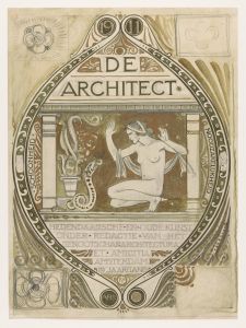 Ontwerp voor de omslag van De Architect