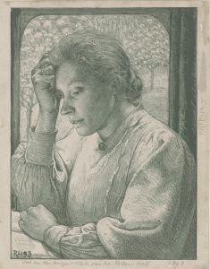 Portret van Henriëtte Roland Holst-van der Schalk