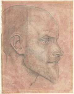 Portret van Jac. Jongert, van opzij