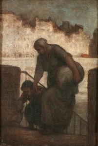 Une laveuse au Quai d’Anjou
