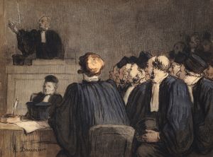 Scène de tribunal