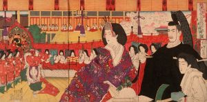 A Bugaku Performance at the Imperial Palace during the Doll Festival