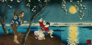 Famous Places of the East; The Ancient Incident of Umewaka and the Child Seller beside the Sumida River