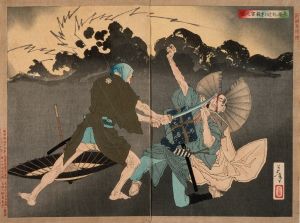 Murai Chōan Killing His Younger Brother at the Crossroads