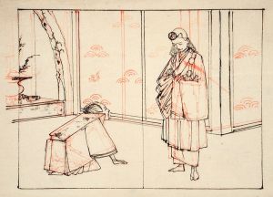 Preparatory Drawing for an Illustration of the Book; Mirror of Famous Japanese Generals