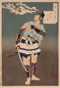 Soga no Gorō Tokimune Viewing the Moon after Rain in the Mountains