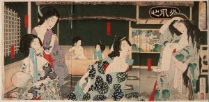 Summer; Women Bathing at the Daishōrō