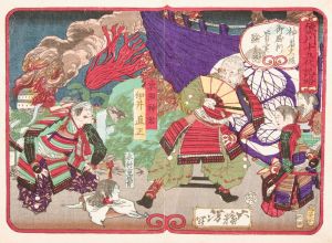 Tokugawa Ieyasu Examining the Head of Kimura Shigenari at the Battle of Osaka Castle