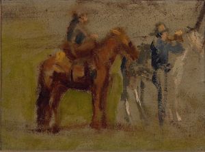 Study for ‘Cowboys in the Badlands’
