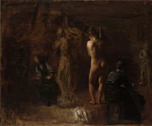 William Rush Carving His Allegorical Figure of the Schuylkill River, Study