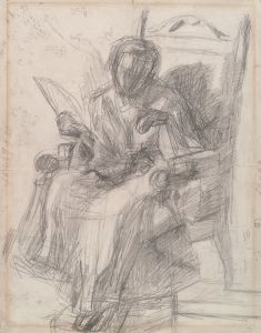 Study for Girl with Cat- – Katherine