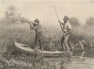 Study for Rail Shooting from a Punt