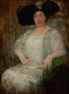 Portrait of a French Lady-Writer Gabrielle Réval