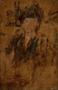 Sketch Portrait of a Woman in a Hat