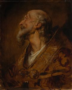 Bust portrait of a bishop