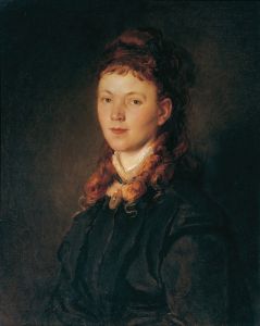 Mädchen Mit Rotblondem Haar