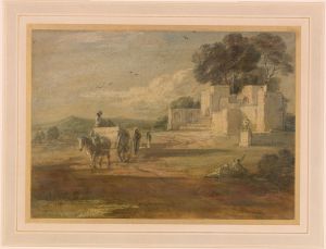 Landscape with Horse and Cart, and Ruin