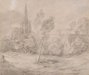 A Church in a Wooded Landscape