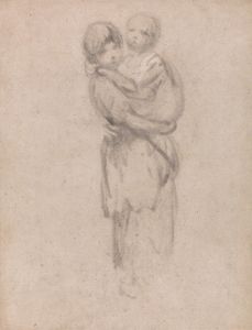 A Young Girl Holding a Child