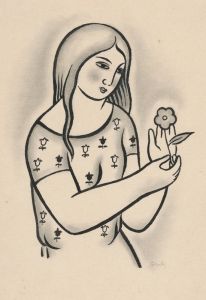 Girl with a flower