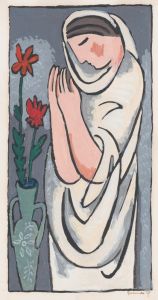 Woman and flower