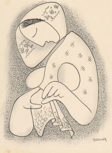 Woman in a scarf