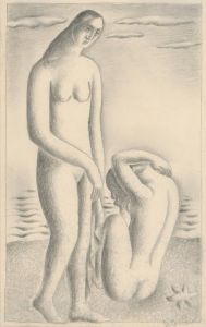Women on the seashore