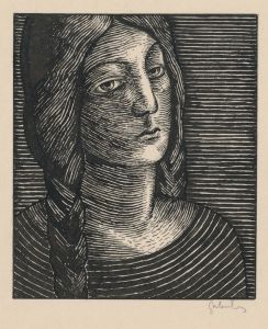 Head Of A Woman With Long Braids