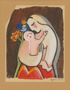 Mother and Child with Poppy