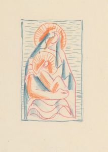 Sketch for Madonna and Child in her Lap