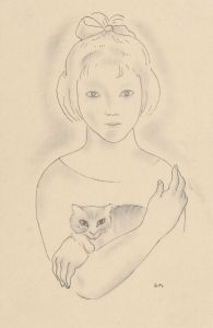A Little Girl with a Cat