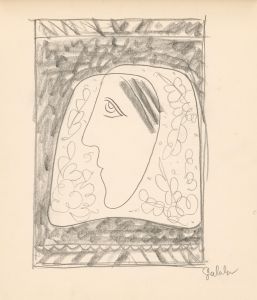 The Head of a Woman in a Floral Headscarf