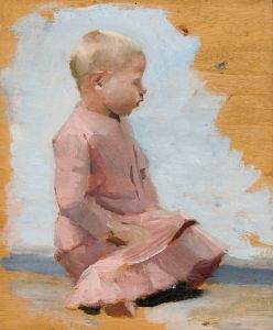Child In A Red Dress, Rehearsal For Saturday Night In Hamar