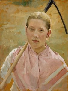 Girl With A Rake, Study For August