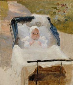 The Artist’s Son Erik In A Pram
