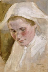 Woman’s Head, Rehearsal For The Final Sketch Of The Peter Brahe Series