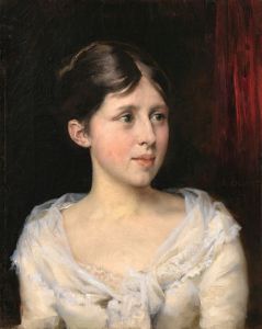 Girl in a white dress
