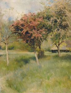 Blommande hagtorn
