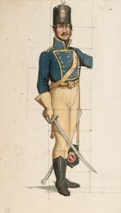 A soldier in a Finnish wartime uniform