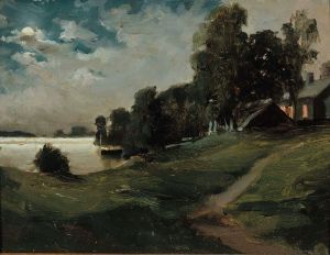 Villa at Haikko in the Moonlight