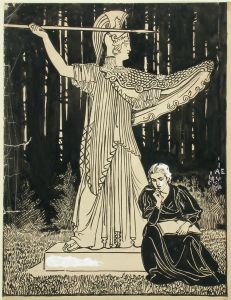 Ateneum-lehden kansikuva, julkaisija Wentzel Hagelstam