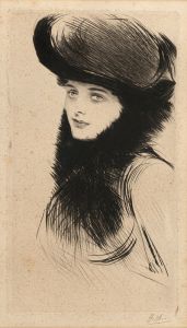 Portrait de femme au chapeau