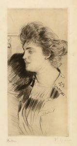 Femme de profil