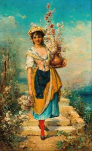 A Beautiful Flower Girl