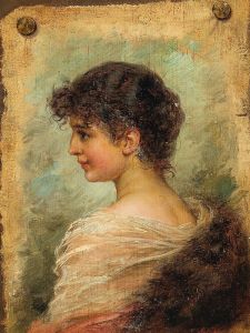 Profile Portrait of a Young Woman