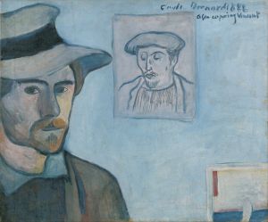 Self-portrait with portrait of Gauguin